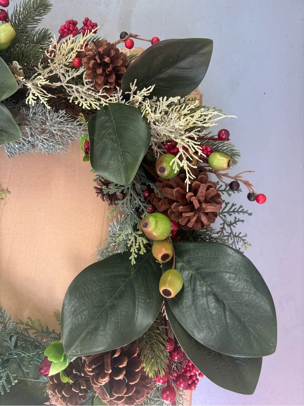 Pottery barn rustic harvest Christmas wreath
